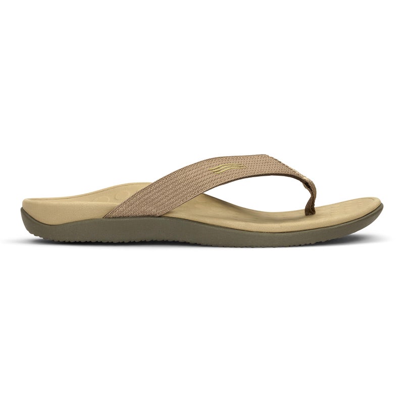 Vionic Unisex Wave Toe Post Sandal, 12 B(M) US Women / 11 D(M) US Men, (Khaki) - Image 3